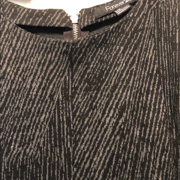 Black & Grey Stripped Dress - Picture 2 of 3